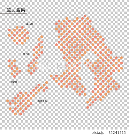 鹿児島県の地図 ドット 鹿児島県の地図 ドット 83241313
