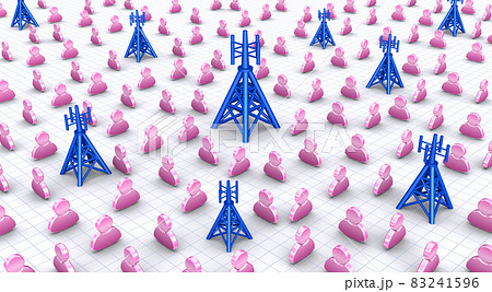 携帯電話基地局とネットワーク 83241596