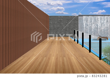 Modern courtyard 83243281