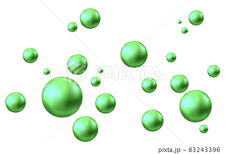 Green pea, vector sphere  for eco-friendly sustainable cosmetics packages design. 83243396