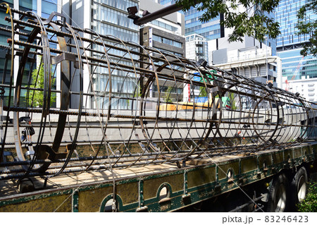 杭用の鉄筋籠輸送 83246423