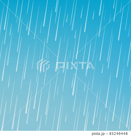 Rain drops isolated on blue background. 83246448