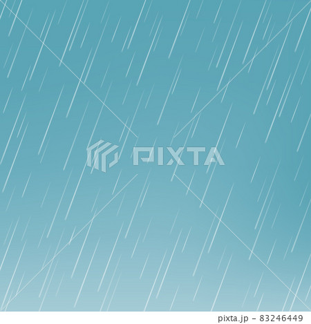 Rain drops isolated on blue background. 83246449