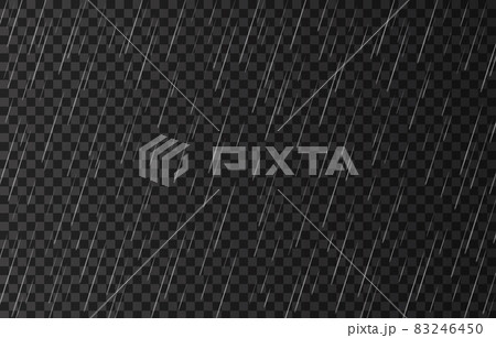 Rain drops isolated on transparent background. 83246450