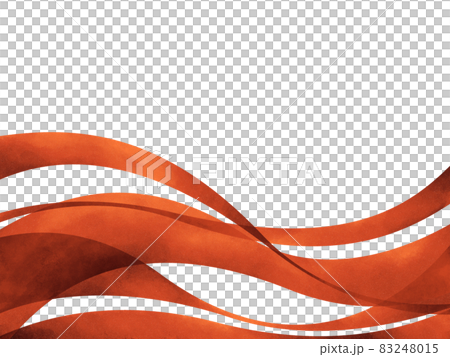 Red strip wave background material illustration hand drawn watercolor style Red strip wave background material illustration hand drawn watercolor style 83248015