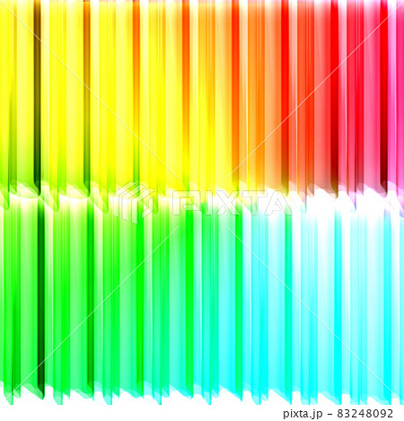 パステル系の虹色に光る線の背景 赤、ピンク、水色、黄色、緑 パステル系の虹色に光る線の背景 赤、ピンク、水色、黄色、緑 83248092
