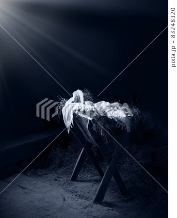 Manger in the stable with the linen Manger in the stable with the linen 83248320