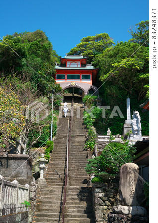 【四国八十八ヶ所】第二十五番 津寺(津照寺)の参道の石段 高知県室戸市 【四国八十八ヶ所】第二十五番 津寺(津照寺)の参道の石段 高知県室戸市 83248371