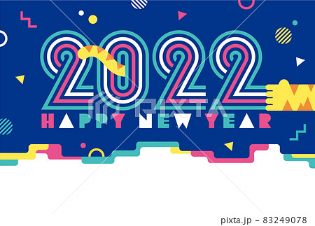 年賀状 2022 寅 ポップ 83249078