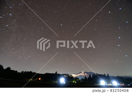 北杜市白州町、北の空に北極星を中心に対峙するカシオペヤと北斗七星 北杜市白州町、北の空に北極星を中心に対峙するカシオペヤと北斗七星 83250408