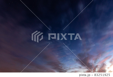 Beautiful blue sky at sunset with color transition. 83251925