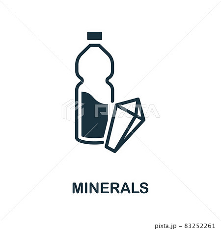 Minerals icon. Monochrome sign from diet collection. Creative Minerals icon illustration for web design, infographics and more Minerals icon. Monochrome sign from diet collection. Creative Minerals icon illustration for web design, infographics and more 83252261