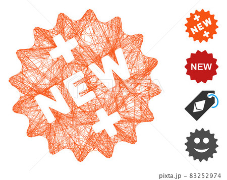 Linear New Medical Sticker Vector Mesh Linear New Medical Sticker Vector Mesh 83252974