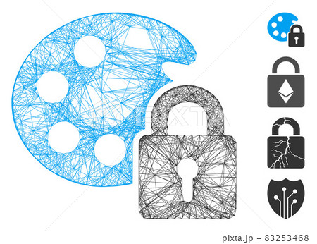 Net Lock Palette Vector Mesh 83253468