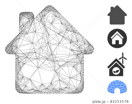 Linear House Vector Mesh Linear House Vector Mesh 83253576