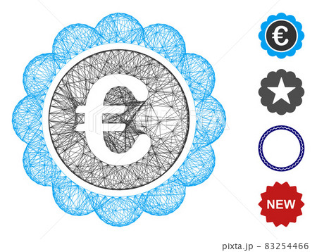 Linear Euro Reward Seal Vector Mesh Linear Euro Reward Seal Vector Mesh 83254466