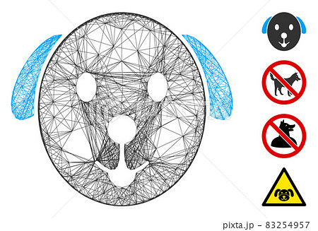 Net Dog Vector Mesh 83254957