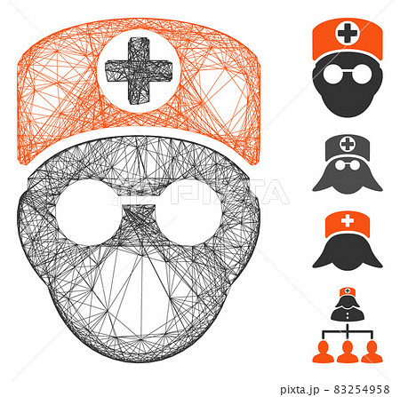 Network Doctor Head Vector Mesh 83254958