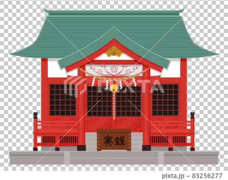 Tiger Shrine Illustration_Roof Green Tiger Shrine Illustration_Roof Green 83256277