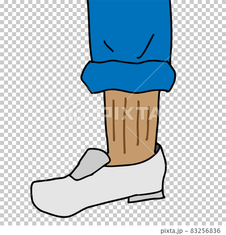 ちょい見せ靴下のイラスト ちょい見せ靴下のイラスト 83256836