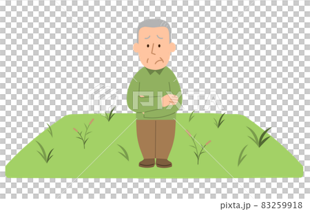 3 Men who are worried about land utilization ② 83259918