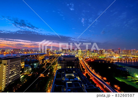 東京夜景　青海から望む 83260507