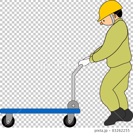 推車的工人（米色） 83262255