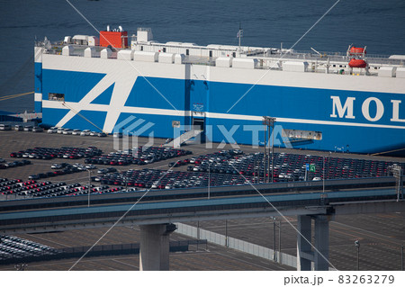 EOS5D.広島市街、積み込み待ち自動車。 83263279