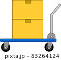 台車とダンボール箱のイラスト 83264124