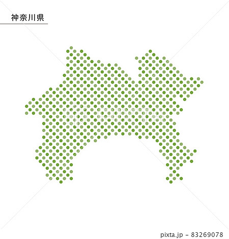 神奈川県の地図　ドット 83269078