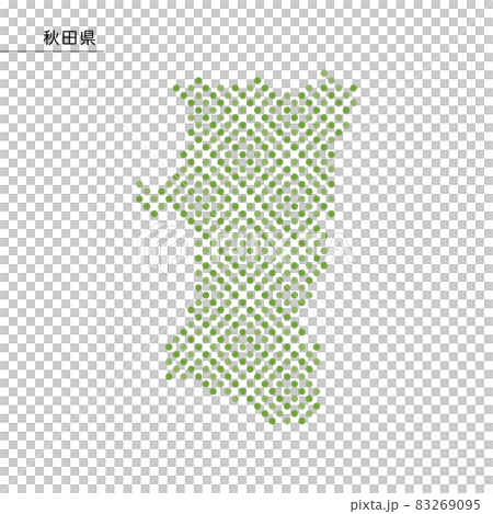 Map of Akita Prefecture Dot 83269095