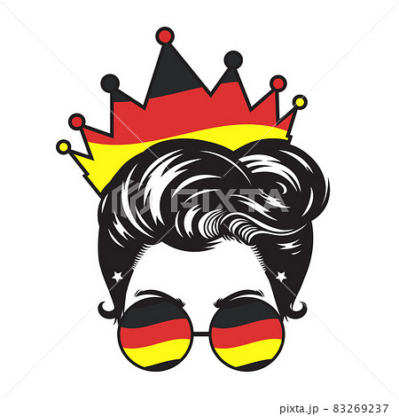 Mom Germany Crown Head design on white background. vector illustration. 83269237