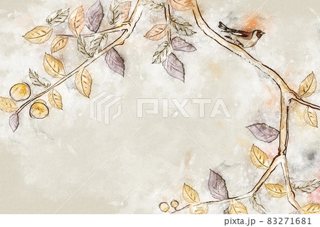 Retro watercolor flower bouquet illustration Retro watercolor flower bouquet illustration 83271681