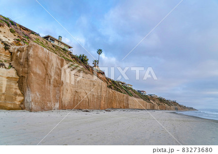 Mountain houses with waterfront view of ocean and beach in San Diego California Mountain houses with waterfront view of ocean and beach in San Diego California 83273680