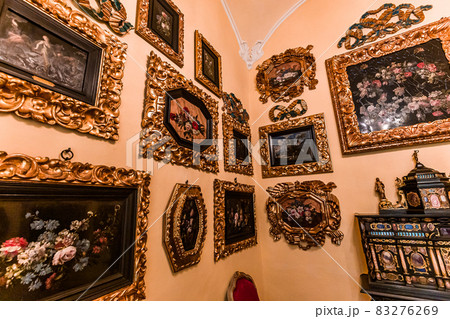 interiors of palazzo Borromeo, lake maggiore, Stresa, italy 83276269