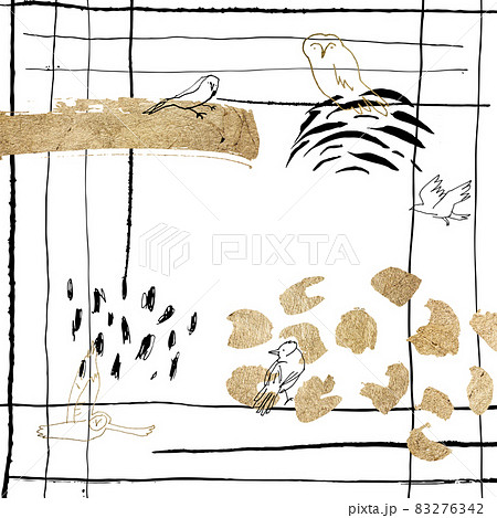 Graphic design template from hand drawn elements 83276342
