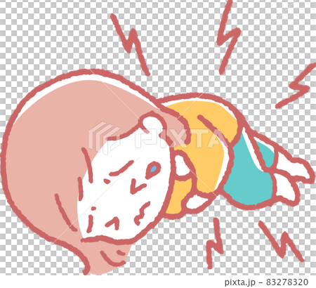 全身が痛い女の子のイラスト 全身が痛い女の子のイラスト 83278320