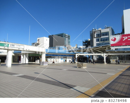 上野駅パンダ橋口の写真素材