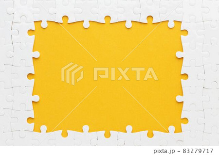 flat lay puzzle frame concept. High quality and resolution beautiful photo concept 83279717