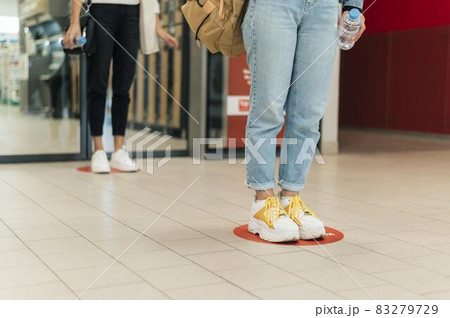front view of social distancing concept. High quality and resolution beautiful photo concept front view of social distancing concept. High quality and resolution beautiful photo concept 83279729