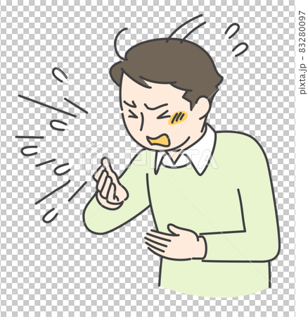 クシャミをする男性 クシャミをする男性 83280097