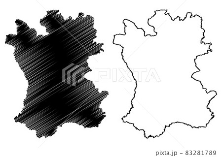 Priekule Municipality (Republic of Latvia, Administrative divisions of Latvia, Municipalities and their territorial units) map vector illustration, scribble sketch Priekule map 83281789