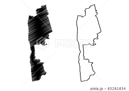 Salacgriva Municipality (Republic of Latvia, Administrative divisions of Latvia, Municipalities and their territorial units) map vector illustration, scribble sketch Salacgriva map 83281834