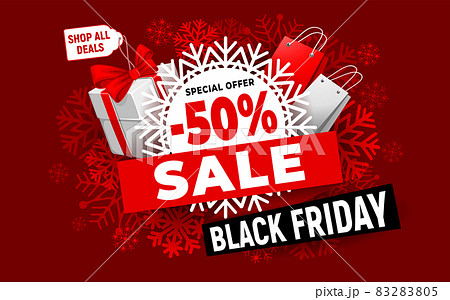 Black Friday Sale Advertising Bannerのイラスト素材 2805 Black Friday Sale Advertising Bannerのイラスト素材 2805
