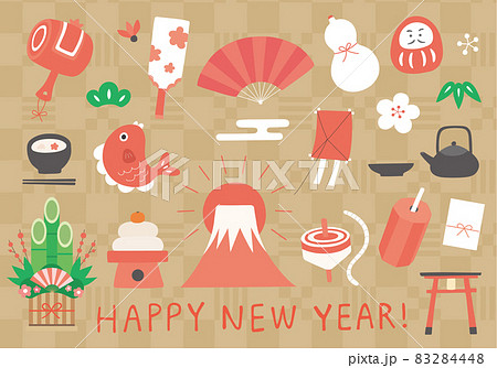 年賀・新年にまつわるイラストセット 83284448