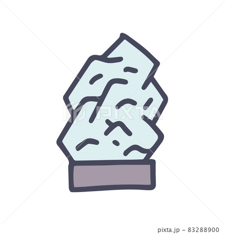 salt lamp color vector doodle simple icon 83288900