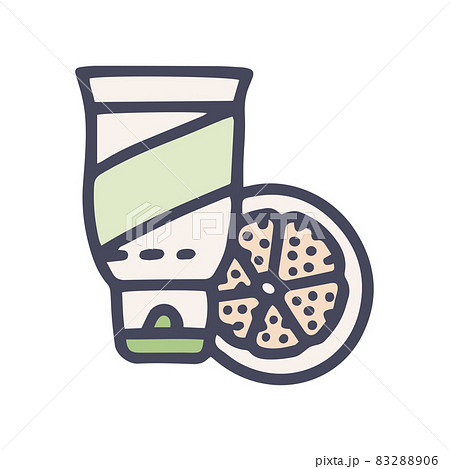 anti-cellulite cream color vector doodle simple icon 83288906