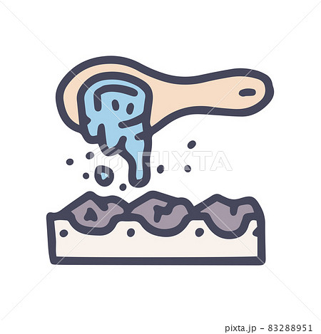 sauna pouring water color vector doodle simple icon 83288951