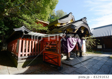 満足稲荷神社 唐門と本殿 京都市左京区 満足稲荷神社 唐門と本殿 京都市左京区 83291632