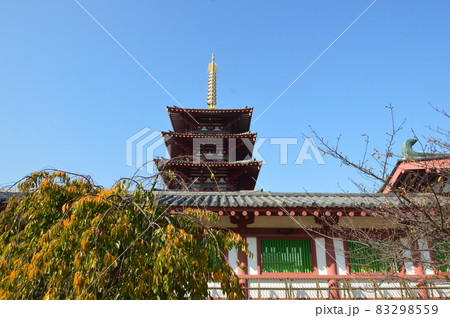 東重門･五重塔（四天王寺／大阪市天王寺区） 83298559